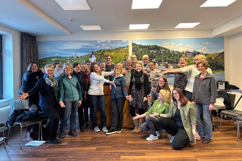 Der Good News Gospelchor bei der Probe