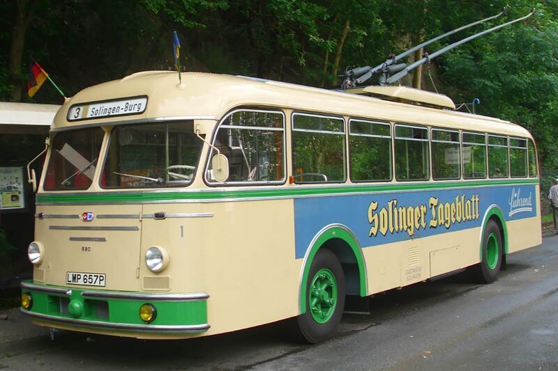 Historischer Obus Nr. 1 aus Solingen