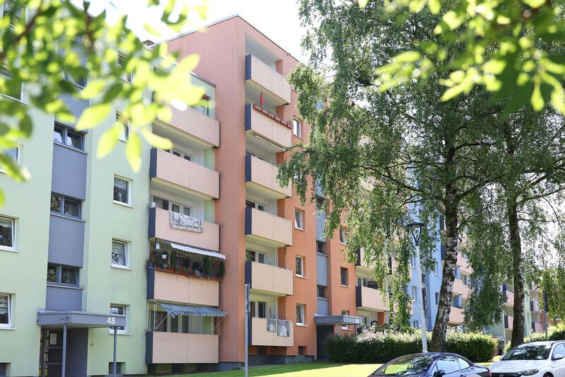 Blick auf Fassaden an der Zietenstraße